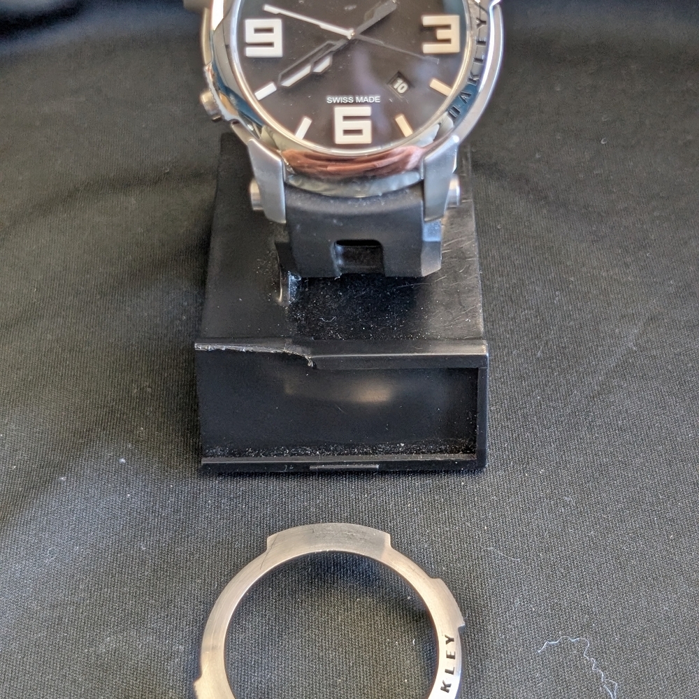 Oakley Kill Switch Silver w/Black Dial Watch